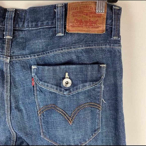 LEVI’S 514 Slim Straight Dark Wash Jeans | W38 L32 - Picture 4 of 8